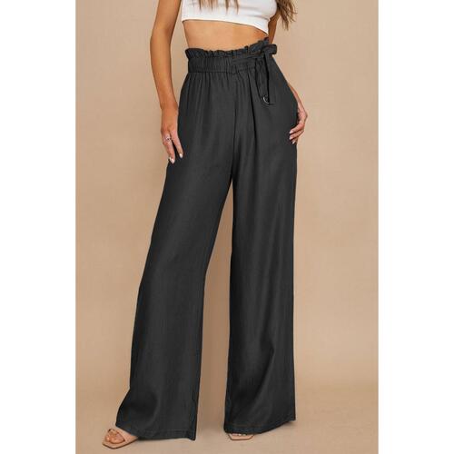 Azura Exchange Pocketed Wide Leg Tencel Jeans - 12 US - Main Image