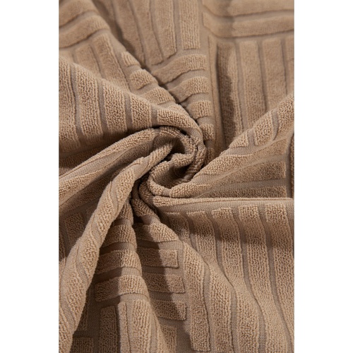 Dark Khaki Textured Chest Pocket Button-up Shacket - L - Main Image