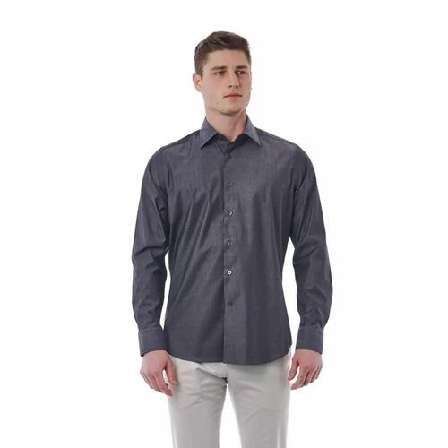 Bagutta Men's Gray Cotton Shirt - 2XL - Main Image