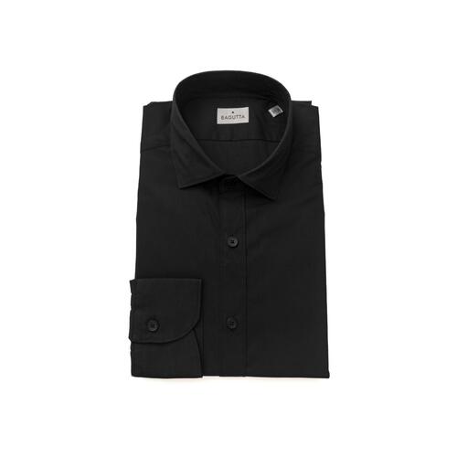 Bagutta Men's Black Cotton Shirt - 2XL - Main Image