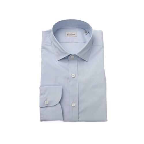 Bagutta Men's Light Blue Cotton Shirt - L - Main Image