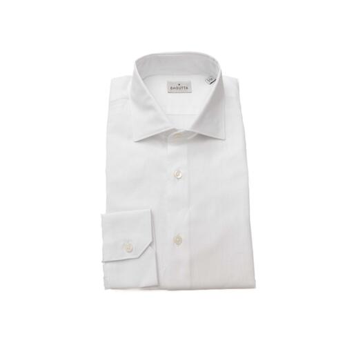 Bagutta Men's White Cotton Shirt - XL - Main Image