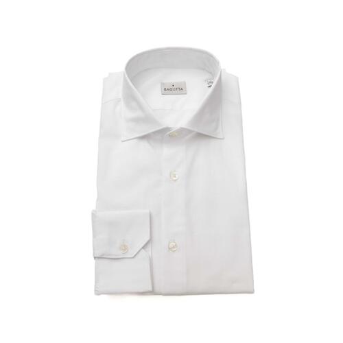 Bagutta Men's White Cotton Shirt - 44 IT - Main Image
