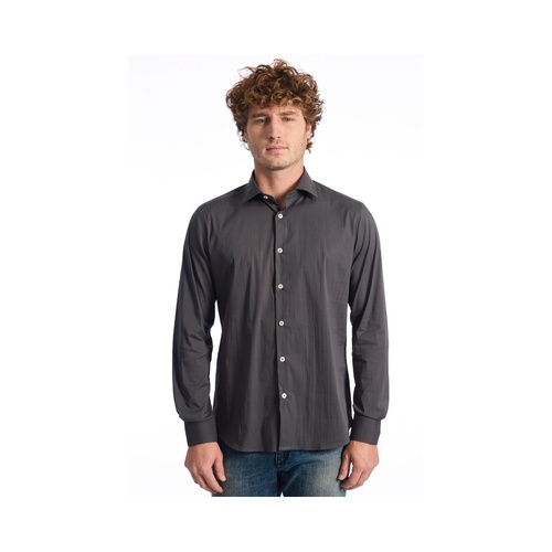 Baldinini Trend Men's Gray Cotton Shirt - XL - Main Image