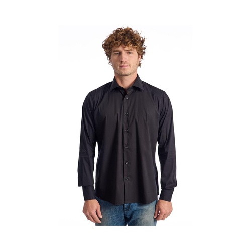 Baldinini Trend Men's Black Cotton Shirt - L - Main Image