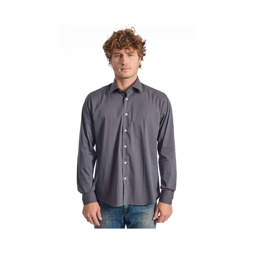 Baldinini Trend Men's Gray Cotton Shirt - XL - Main Image