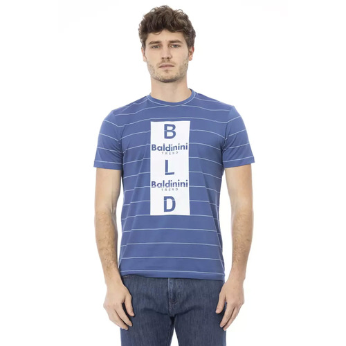 Short Sleeve T-shirt with Front Print XL Men - Main Image