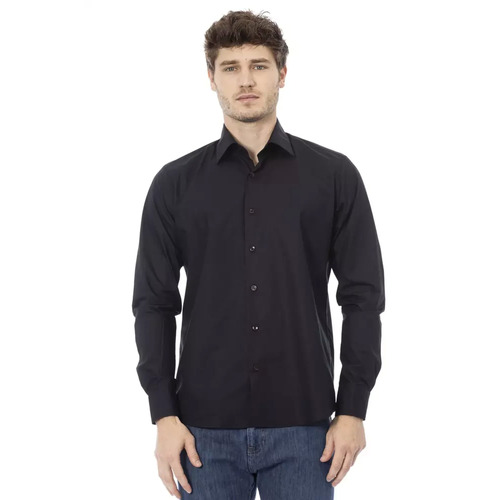 Regular Fit Italian Collar Shirt with Button Front Closure and Cuffs 41 IT Men - Main Image