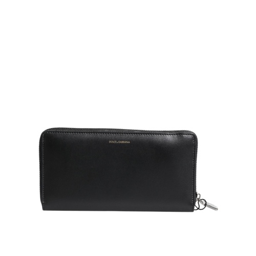 Dolce & Gabbana Men's Black Blue Exotic Leather Embossed Continental Wallet - One Size - Main Image