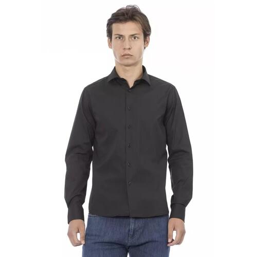 Baldinini Trend Men's Gray Cotton Shirt - L - Main Image