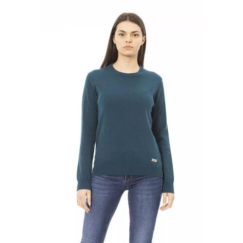 Baldinini Monogram Long Sleeve Crewneck Sweater S Women - Main Image