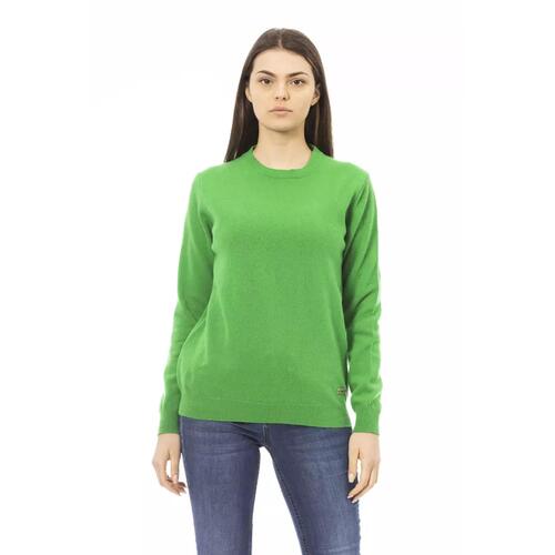 Baldinini Monogram Long Sleeve Crewneck Sweater M Women - Main Image