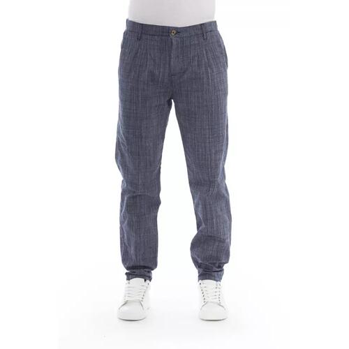 Front Zipper and Button Closure Chino Trousers 48 IT Men - Main Image