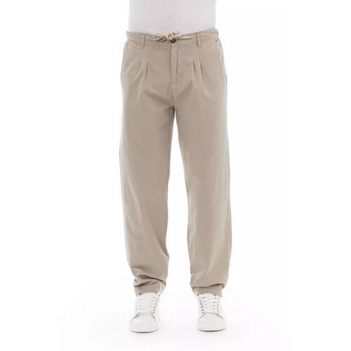 Front Zipper and Button Closure Chino Trousers 48 IT Men - Main Image