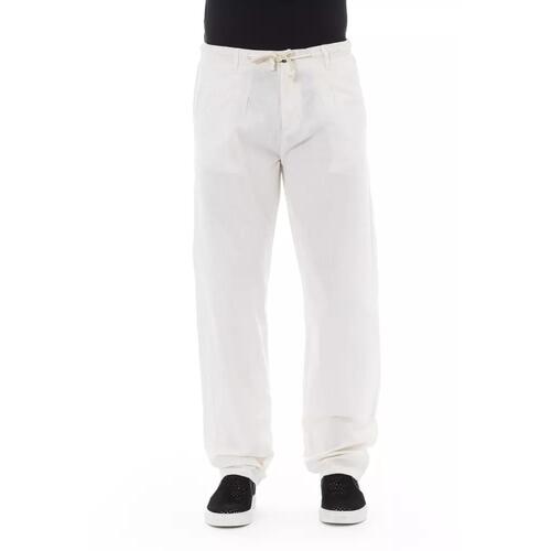 Front Zipper Chino Trousers with Side and Back Pockets 44 IT Men - Main Image