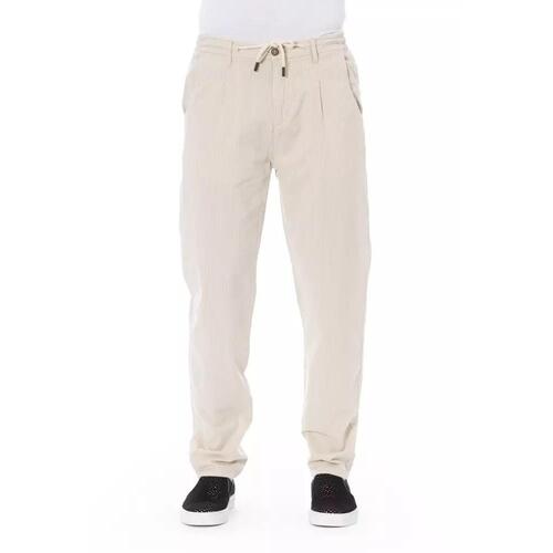 Baldinini Trend Men's Beige Cotton Jeans & Pant - W32 US - Main Image