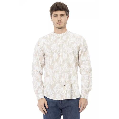 Regular Fit Shirt with Mandarin Collar and Button Closures XL Men - Main Image