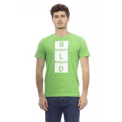 Short Sleeve T-shirt with Front Print 2XL Men - Main Image