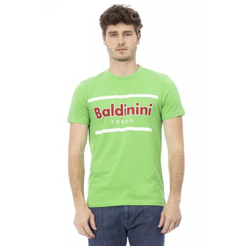 Short Sleeve T-shirt With Round Neck. Front Print. XL Men - Main Image