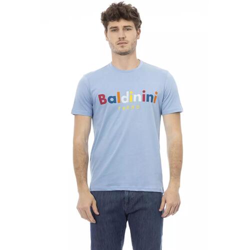 Printed Short Sleeve T-shirt with Round Neck XS Men - Main Image