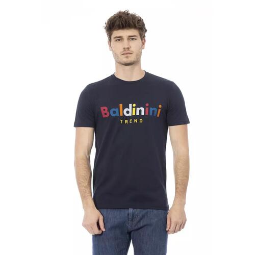 Short Sleeve T-shirt With Round Neck and Front Print XS Men - Main Image