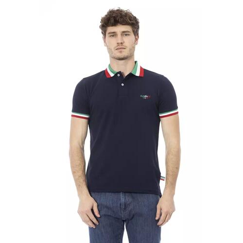 Embroidered Tricolor Collar Polo Shirt 3XL Men - Main Image