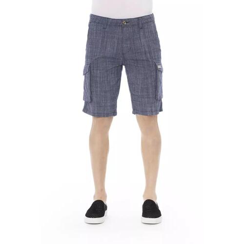 Cargo Shorts with Front Zipper and Button Closure W34 US Men - Main Image