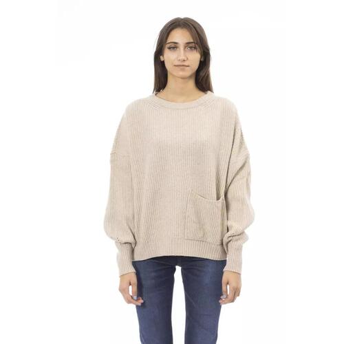 Baldinini Trend Women's Beige Wool Sweater - M - Main Image