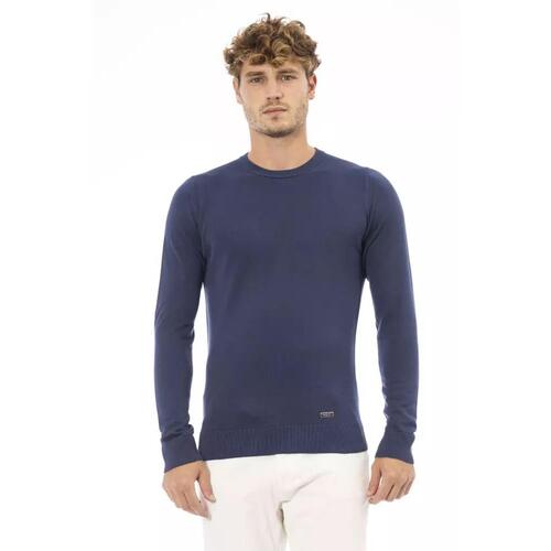 Baldinini Trend Men's Blue Modal Sweater - 52 IT - Main Image
