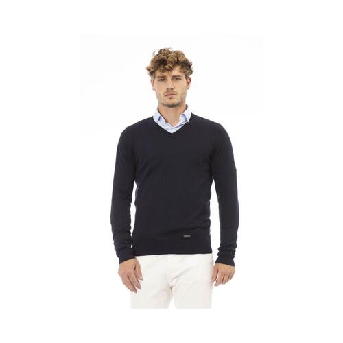 Baldinini Trend Men's Blue Modal Sweater - 48 IT - Main Image