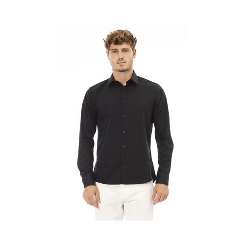 Baldinini Trend Men's Black Cotton Shirt - L - Main Image