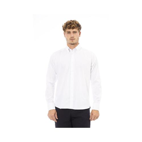 Baldinini Trend Men's White Cotton Shirt - L - Main Image