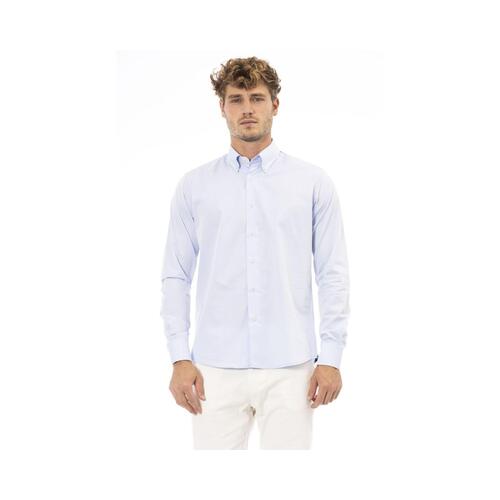 Baldinini Trend Men's Light Blue Cotton Shirt - 2XL - Main Image