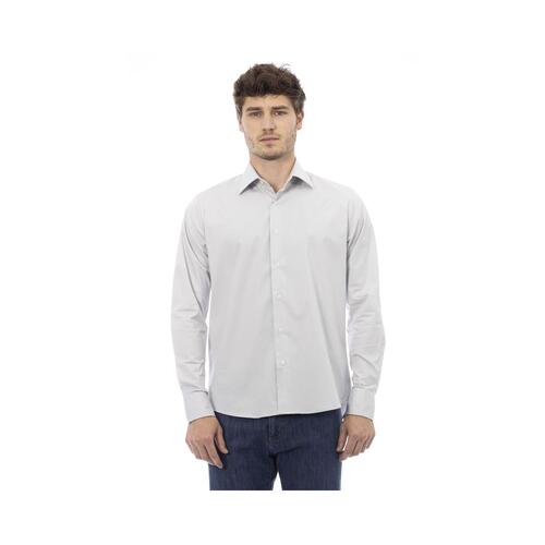 Baldinini Trend Men's Gray Cotton Shirt - XL - Main Image