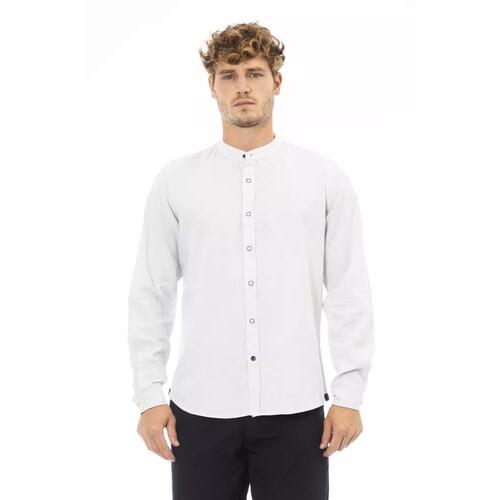 Baldinini Trend Men's White Rayon Shirt - L - Main Image