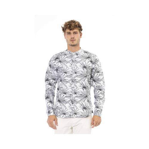Baldinini Trend Men's Gray Cotton Shirt - XL - Main Image