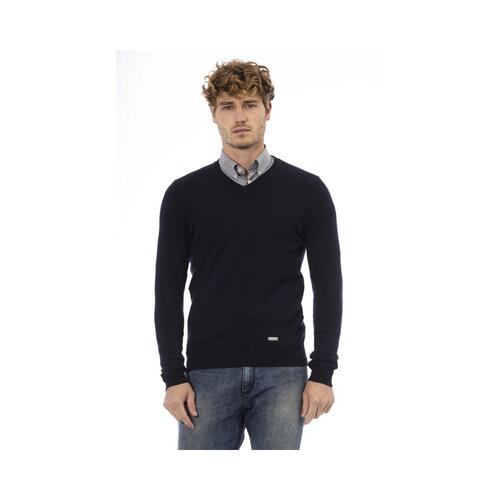 Baldinini Trend Men's Blue Wool Sweater - 50 IT - Main Image