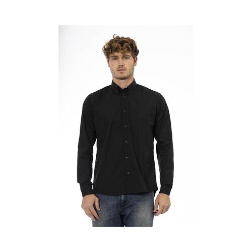 Baldinini Trend Men's Black Cotton Shirt - L - Main Image