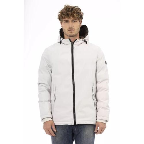 Baldinini Trend Men's White Polyester Jacket - 2XL - Main Image
