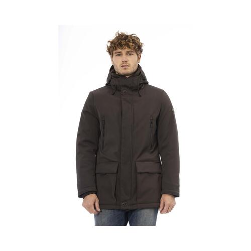 Baldinini Trend Men's Brown Polyester Jacket - 3XL - Main Image
