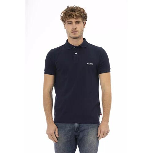 Baldinini Trend Men's Blue Cotton Polo Shirt - 2XL - Main Image
