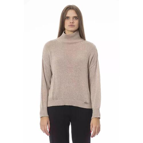 Baldinini Trend Women's Beige Viscose Sweater - M - Main Image