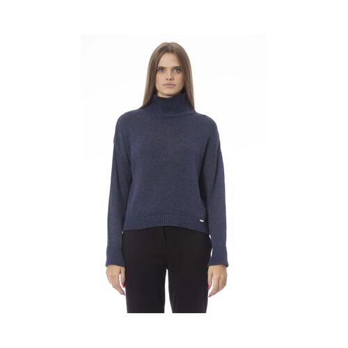 Baldinini Trend Women's Blue Viscose Sweater - M - Main Image