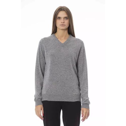 Baldinini Trend Women's Gray Viscose Sweater - M - Main Image