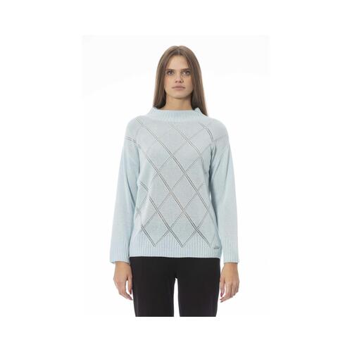 Baldinini Trend Women's Light Blue Wool Sweater - M - Main Image