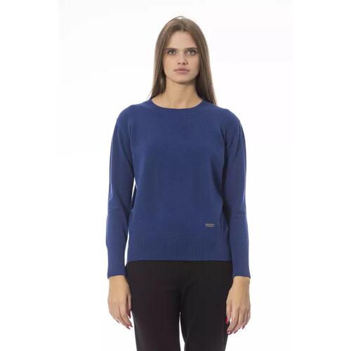 Baldinini Trend Women's Blue Wool Sweater - 42 IT - Main Image