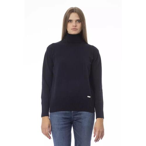Baldinini Trend Women's Blue Wool Sweater - 40 IT - Main Image