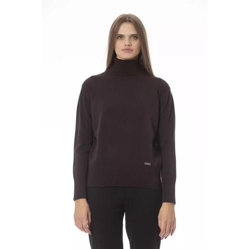 Baldinini Trend Women's Brown Wool Sweater - 42 IT - Main Image