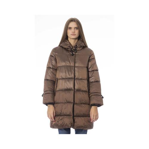 Baldinini Trend Women's Brown Nylon Jackets & Coat - S - Main Image
