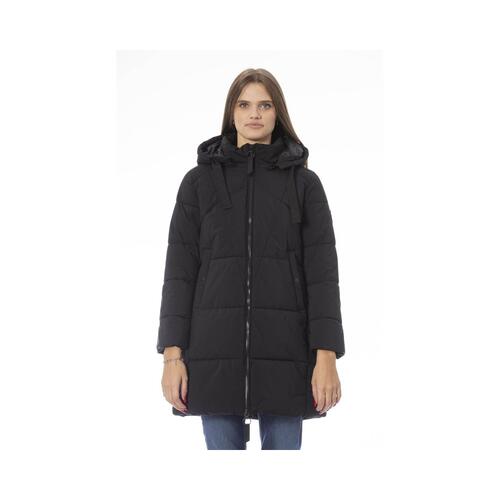 Baldinini Trend Women's Black Polyester Jackets & Coat - 3XL - Main Image